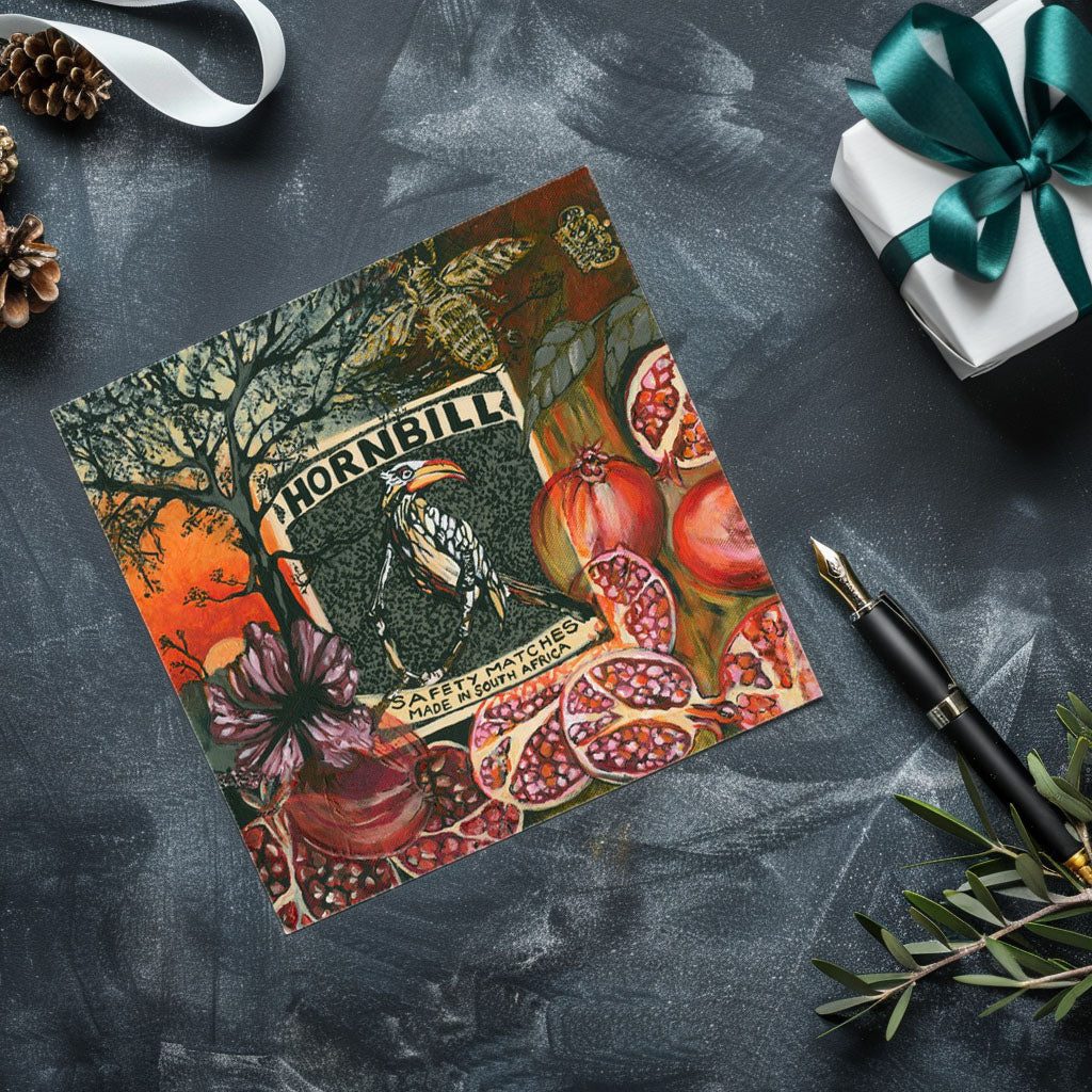 Safety Matches Hornbill - Card