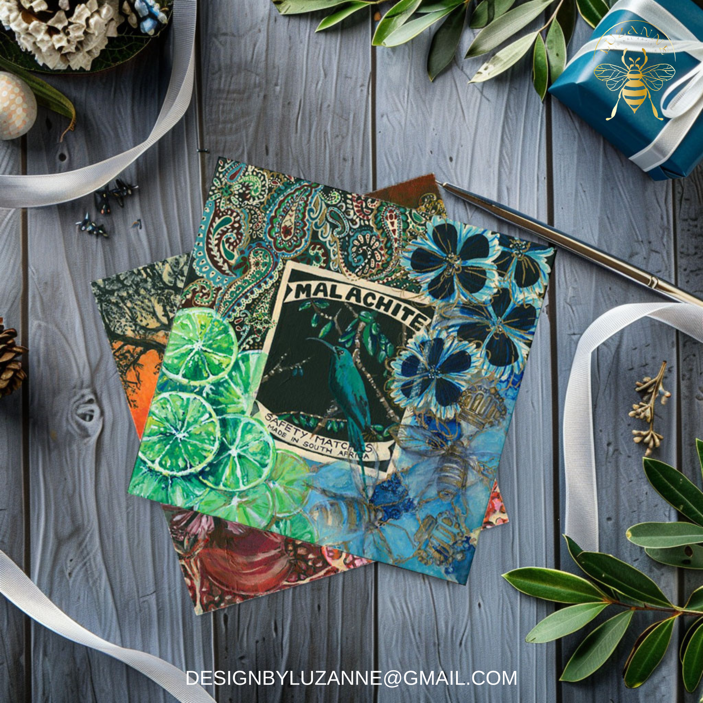 Safety Match Malachite - Card