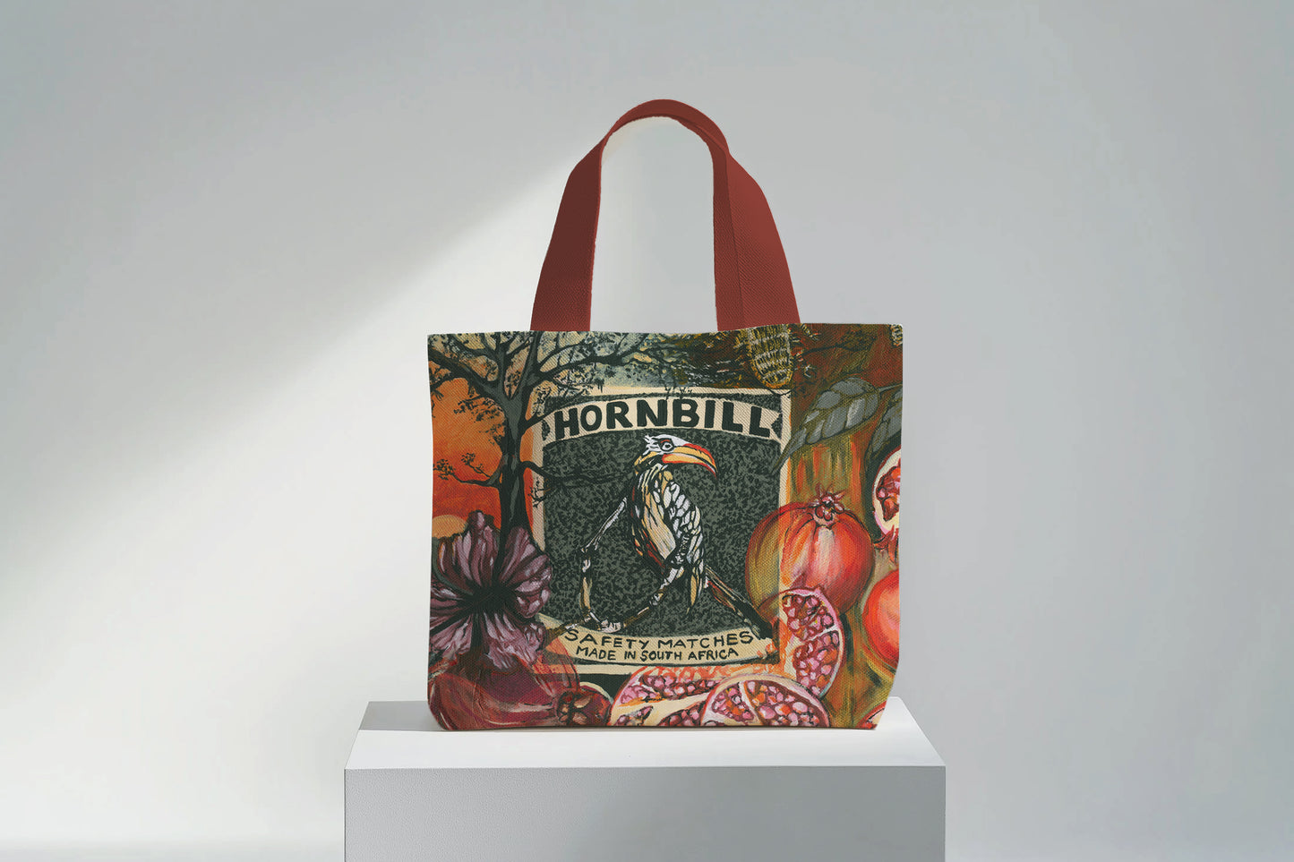 Safety Matches Hornbill- Velvet Tote Bag