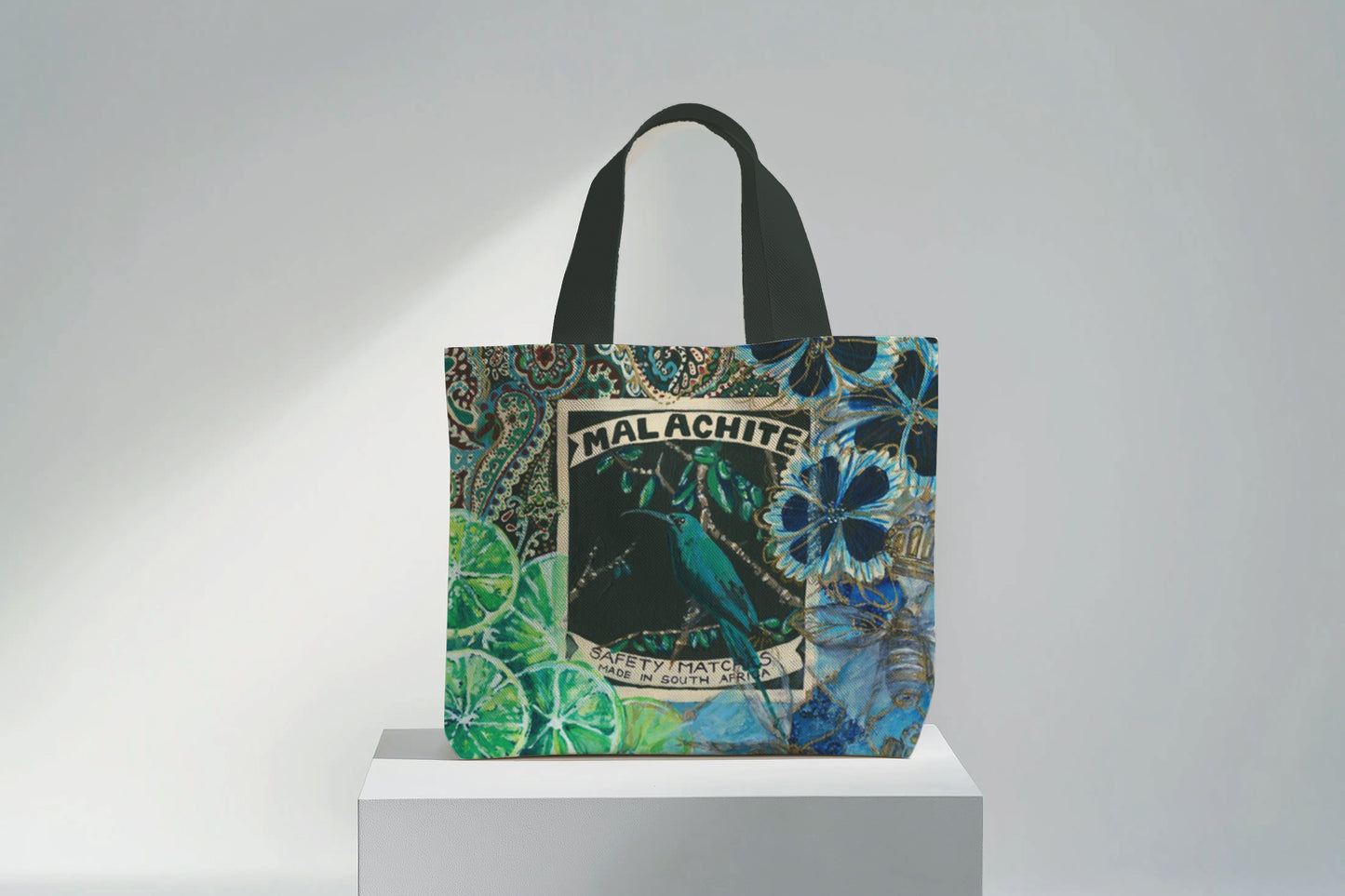 Safety Matches Malachite - Velvet Tote Bag