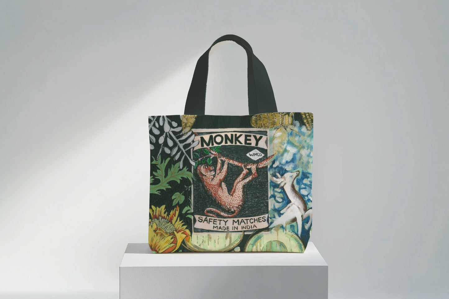 Safety Matches Monkey - Velvet Tote Bag