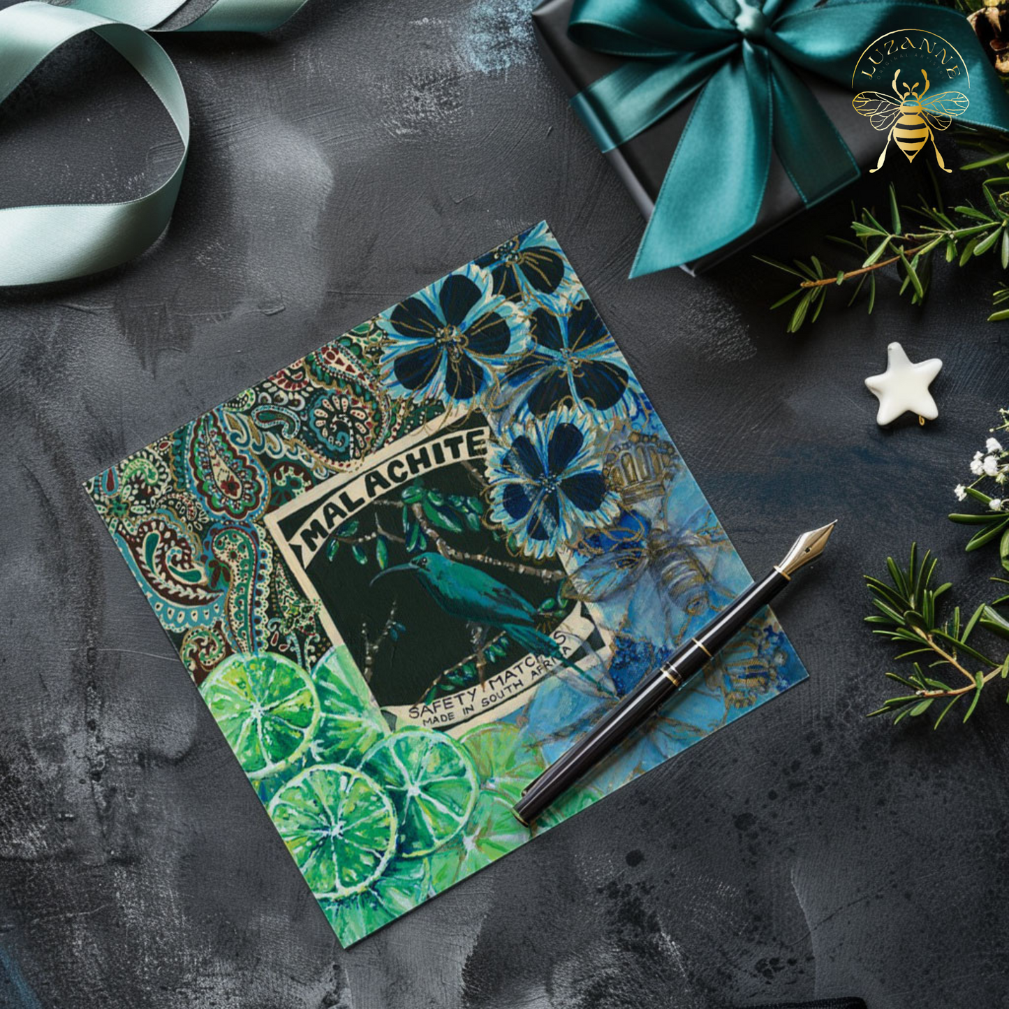 Safety Match Malachite - Card