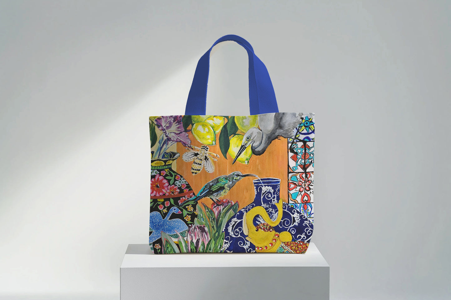 Wise Guardian - Velvet Tote Bag